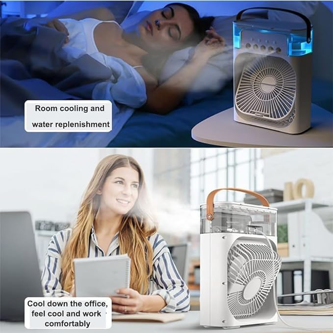 Cooling Fan With Ice   Ajhiza