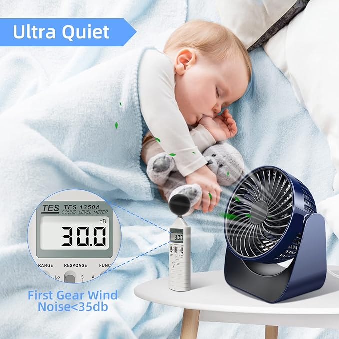 360° Rotate Desktop Fan   Ajhiza