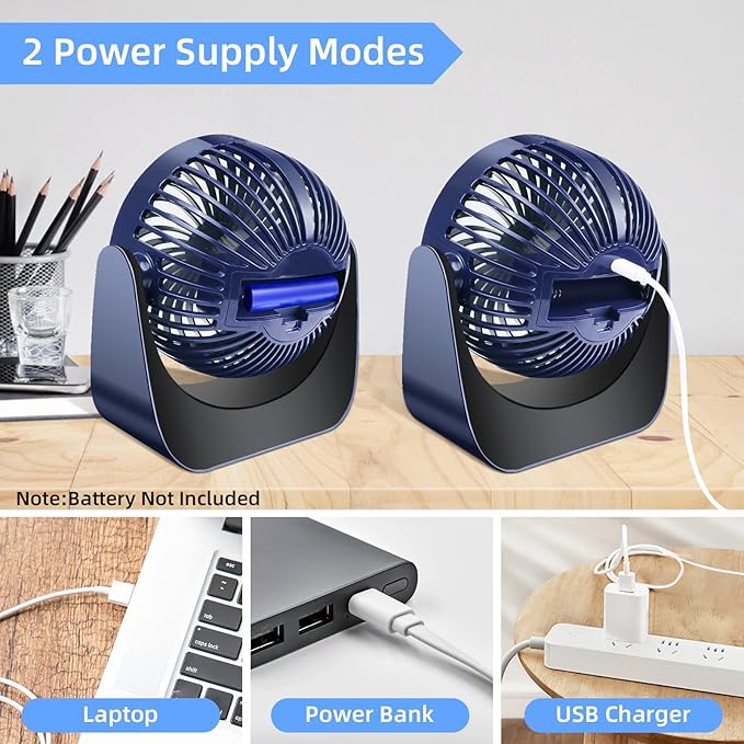 360° Rotate Desktop Fan   Ajhiza