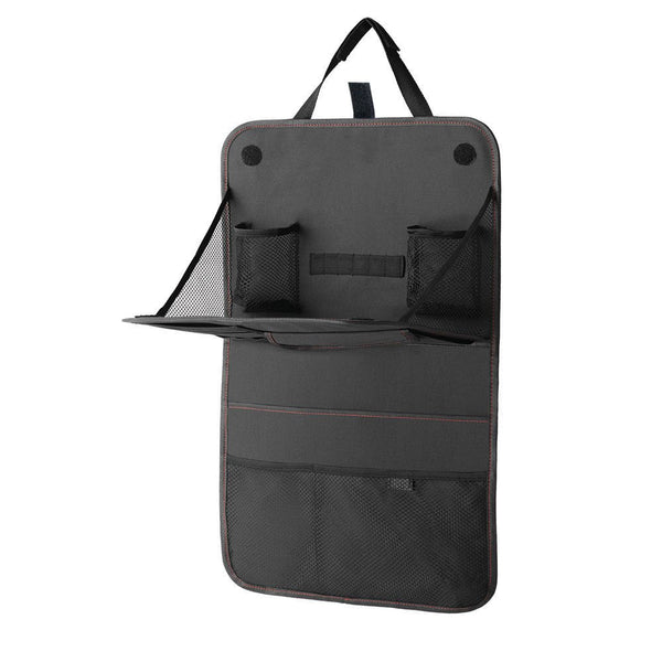 Car Seat Back StorCaage Bag – Foldable Organizer with Dining Table Tray for Travel and Car Interior Storage - Ajhiza  