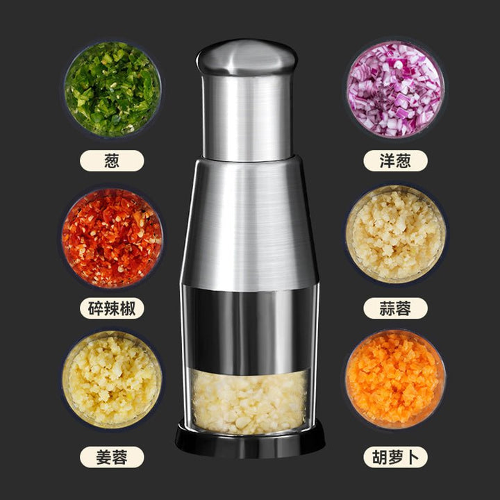 Garlic Crusher Onion Chopper Multipeler Vegetables Chopper Manual Garlic Press Machine Garlic Squeezer Kitchen Gadget - Ajhiza  