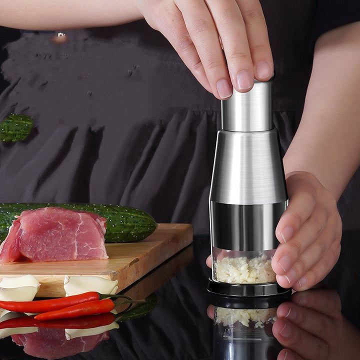 Garlic Crusher Onion Chopper Multipeler Vegetables Chopper Manual Garlic Press Machine Garlic Squeezer Kitchen Gadget - Ajhiza  