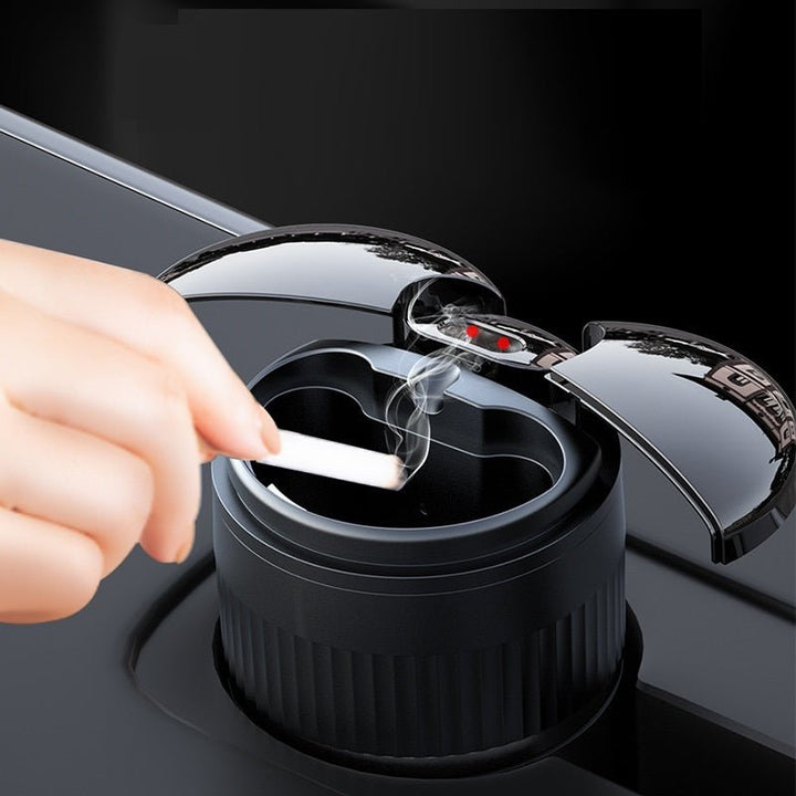 Multi-functional Creative Smart Car Ashtray With Lid - Ajhiza  